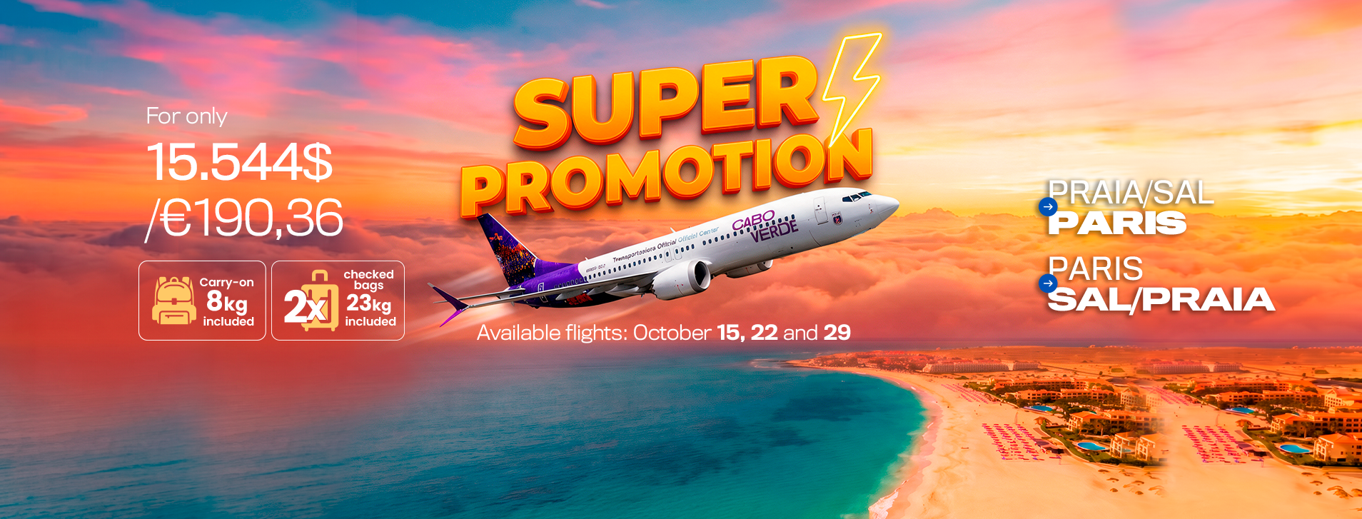 Super promo PARIS en